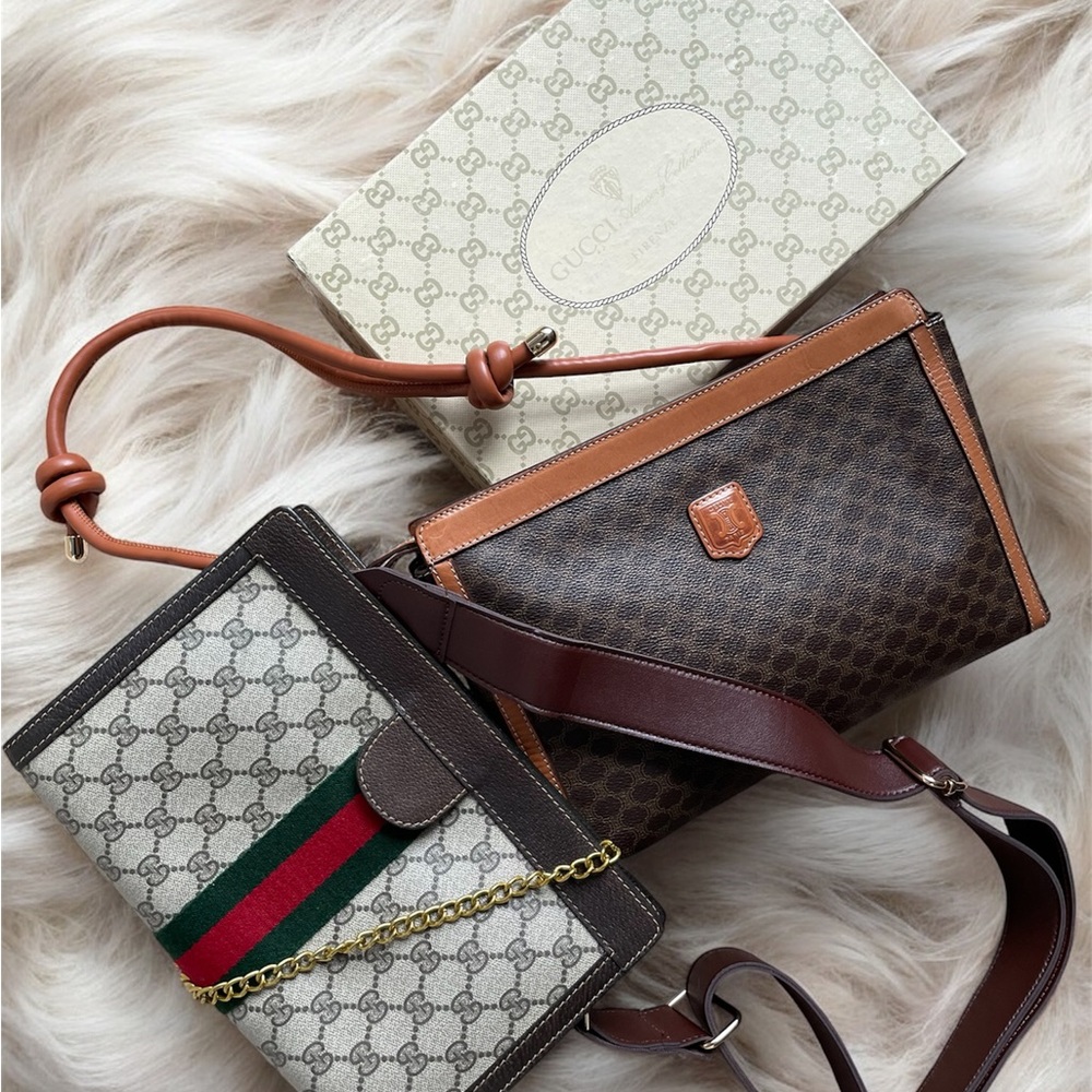 GUCCI GG Ophidia Sherry line clutch shoulder bag with box 🤎 - Picture 12 of 14